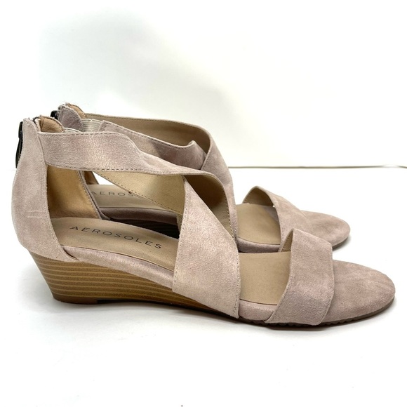 Aerosoles Women’s Apprentice Women's Strappy Wedge Sandals Size 8.5M - Picture 1 of 10
